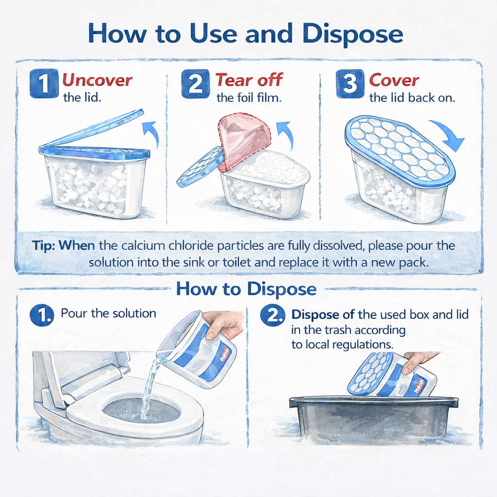 500ml Interior Moisture Absorber Dehumidifier Pots