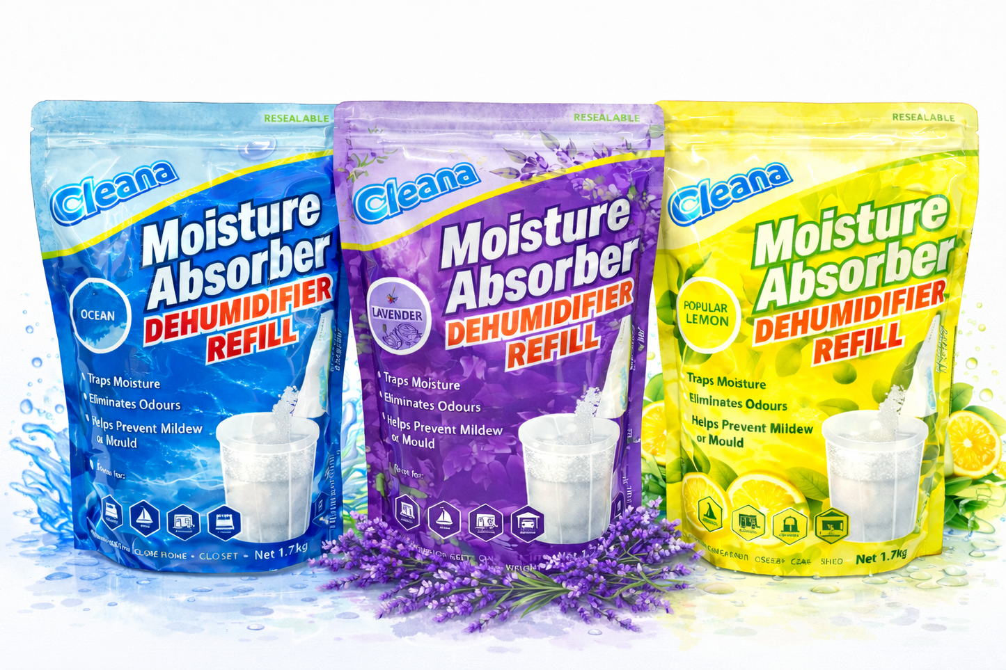 Moisture Absorber Resealable Refill Pack 1.19Kg