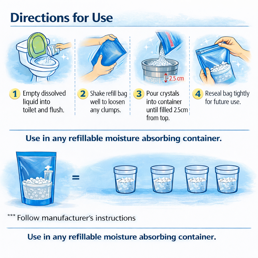 Moisture Absorber Resealable Refill Pack 1.19Kg